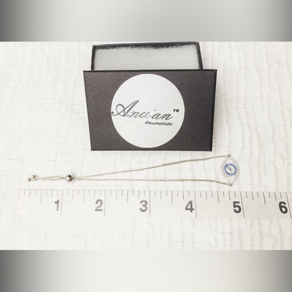 Antian Accesorio™ Evil Eye Zirconia Silver Plated Bracelet - Picture 4 of 4